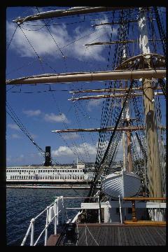 Sailing ship in San Diego